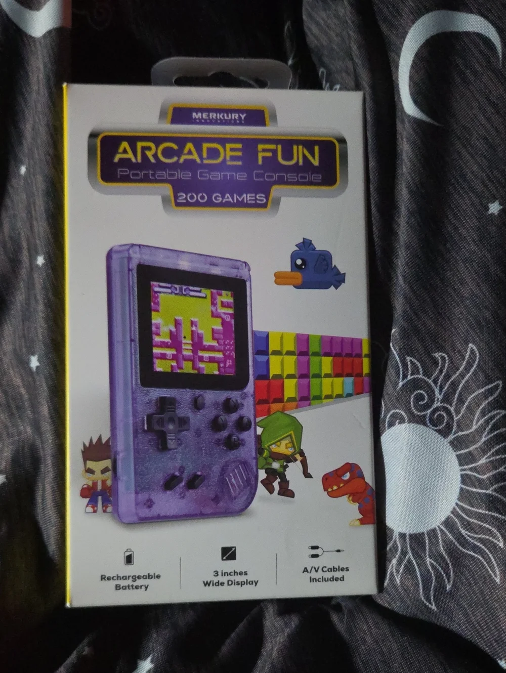 Arcade Purple Transparent Portable Game Console